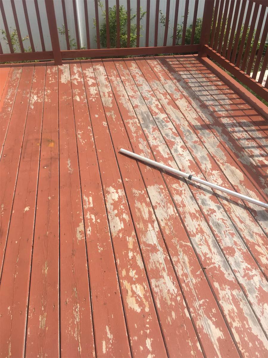 Decking In Need Of Paint