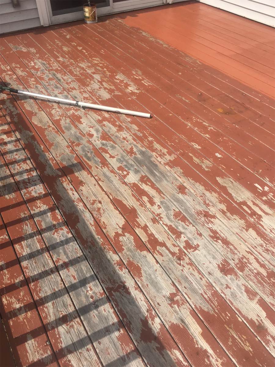 Decking Being Painted